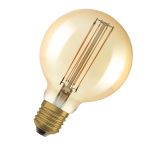 Osram Vintage 1906 LED E27 Globe Fadenlampe Gold 95mm 5.8W 470lm - 822  | Dimmbar Osram Vintage 1906 LED E27 Globe Fadenlampe Gold 95mm 5.8W 470lm - 822  | Dimmbar
