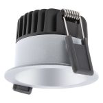 Ledvance LED-Spot Dunkellight Aluminium Silber 8W 680lm 36D - 930 Warmweiß | Ausschnitt 68mm - IP44 - Höchste Farbwiedergabe - Dimmbar Ledvance LED-Spot Dunkellight Aluminium Silber 8W 680lm 36D - 930 Warmweiß | Ausschnitt 68mm - IP44 - Höchste Farbwiedergabe - Dimmbar