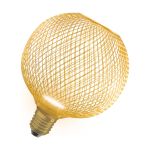 Osram Decor Eben Lamp In Metall Gehäuse LED E27 Globe Matt Gold 3.5W 300lm - 827  | Ersatz Für 25W Osram Decor Eben Lamp In Metall Gehäuse LED E27 Globe Matt Gold 3.5W 300lm - 827  | Ersatz Für 25W