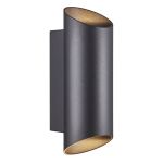 Nordlux Nico Wandleuchte Aluminium Schwarz Up & Down | IP54 - Geeignet für 2x GU10 Nordlux Nico Wandleuchte Aluminium Schwarz Up & Down | IP54 - Geeignet für 2x GU10