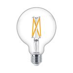 Philips MASTER Value LED Globe E27 93mm Fadenlampe Klar 5.9W 806lm - 922-927 Extra Warmweiß | Höchste Farbwiedergabe - Dimmbar - Ersatz Für 60W Philips MASTER Value LED Globe E27 93mm Fadenlampe Klar 5.9W 806lm - 922-927 Extra Warmweiß | Höchste Farbwiedergabe - Dimmbar - Ersatz Für 60W