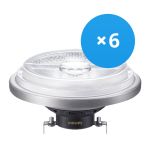 Mehrfachpackung 6x Philips MASTER LED-Spot Reflektor G53 AR111 20W 1270lm 45D - 930  | Höchste Farbwiedergabe - Dimmbar - Ersatz für 100W Mehrfachpackung 6x Philips MASTER LED-Spot Reflektor G53 AR111 20W 1270lm 45D - 930  | Höchste Farbwiedergabe - Dimmbar - Ersatz für 100W