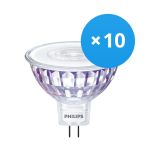 Mehrfachpackung 10x Philips Master Value LED Spot GU5.3 MR16 5.8W 490lm 60D - 940 Kaltweiß | Höchste Farbwiedergabe - Dimmbar - Ersatz für 35W Mehrfachpackung 10x Philips Master Value LED Spot GU5.3 MR16 5.8W 490lm 60D - 940 Kaltweiß | Höchste Farbwiedergabe - Dimmbar - Ersatz für 35W