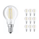Mehrfachpackung 10x Ledvance CLASSIC LED E14 Birne Fadenlampe Klar 4.2W 470lm - 927 | Höchste Farbwiedergabe - Dimmbar - Ersatz für 40W Mehrfachpackung 10x Ledvance CLASSIC LED E14 Birne Fadenlampe Klar 4.2W 470lm - 927 | Höchste Farbwiedergabe - Dimmbar - Ersatz für 40W