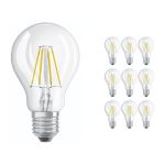 Mehrfachpackung 10x Ledvance CLASSIC LED E27 Birne Fadenlampe Klar 4W 470lm - 840 | Ersatz für 40W Mehrfachpackung 10x Ledvance CLASSIC LED E27 Birne Fadenlampe Klar 4W 470lm - 840 | Ersatz für 40W