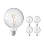 Mehrfachpackung 5x Calex Smart Tuya Wifi E27 Globe Fadenlampe 7.5W 1055lm - 818-830 Abstimmbares Weiß | Dimmbar - Ersatz für 75W  Mehrfachpackung 5x Calex Smart Tuya Wifi E27 Globe Fadenlampe 7.5W 1055lm - 818-830 Abstimmbares Weiß | Dimmbar - Ersatz für 75W
