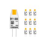 Mehrfachpackung 10x Osram Micro LED Pin G4 1W 100lm - 827 Extra Warmweiß | Ersatz für 10W Mehrfachpackung 10x Osram Micro LED Pin G4 1W 100lm - 827 Extra Warmweiß | Ersatz für 10W