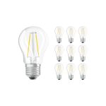 Mehrfachpackung 10x Ledvance Classic LED E27 Kugel Fadenlampe Klar 2.5W 250lm - 827  | Ersatz Für 25W