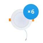 Mehrfachpackung 6x LED Deckenstrahler 12W 1080lm 120D - 840  | Ersatz für 1x18W Mehrfachpackung 6x LED Deckenstrahler 12W 1080lm 120D - 840  | Ersatz für 1x18W