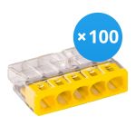 Mehrfachpackung 100x Wago 2273-205 Verbindungsdosenklemme Kompakt | 5 Draht Verbindung -  Mehrfachpackung 100x Wago 2273-205 Verbindungsdosenklemme Kompakt | 5 Draht Verbindung -