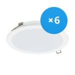 Mehrfachpackung 6x Philips LED Deckenstrahler DN065B Metall Weiß 19W 2000lm 110D - 830  | 225mm - Ausschnitt 200mm - IP20 Mehrfachpackung 6x Philips LED Deckenstrahler DN065B Metall Weiß 19W 2000lm 110D - 830  | 225mm - Ausschnitt 200mm - IP20