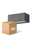 Mehrfachpackung 4x D'Lite Bello Wandleuchte Schwarz Up & Down 12W 850lm - 830 | IP54 Mehrfachpackung 4x D'Lite Bello Wandleuchte Schwarz Up & Down 12W 850lm - 830 | IP54