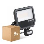 Mehrfachpackung 5x Ledvance Led-Scheinwerfer Aluminium Schwarz 41W 6000lm 100D - 840  | IP65 - Bewegungs- und Lichtsensor - Symmetrisch Mehrfachpackung 5x Ledvance Led-Scheinwerfer Aluminium Schwarz 41W 6000lm 100D - 840  | IP65 - Bewegungs- und Lichtsensor - Symmetrisch
