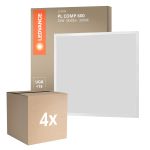Mehrfachpackung 4x Ledvance LED Panel Compact Aluminium Weiß 33W 3630lm - 830  | 60x60cm - UGR < 19 Mehrfachpackung 4x Ledvance LED Panel Compact Aluminium Weiß 33W 3630lm - 830  | 60x60cm - UGR < 19
