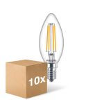 Mehrfachpackung 10x Philips Corepro LED Kerze E14 Fadenlampe Klar 6.5W 806lm - 840  | Ersatz Für 60W Mehrfachpackung 10x Philips Corepro LED Kerze E14 Fadenlampe Klar 6.5W 806lm - 840  | Ersatz Für 60W