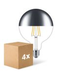 Mehrfachpackung 4x Philips Classic LED Globe E27 Fadenlampe Spiegel Klar 120mm 7.2W 650lm - 827  | Dimmbar - Ersatz Für 60W Mehrfachpackung 4x Philips Classic LED Globe E27 Fadenlampe Spiegel Klar 120mm 7.2W 650lm - 827  | Dimmbar - Ersatz Für 60W