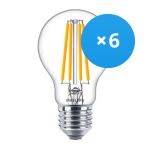 Mehrfachpackung 6x Philips Corepro LED Glühbirne E27 Birne Klar 10.5W 1521lm - 827 Extra Warmweiß | Ersatz für 100W Mehrfachpackung 6x Philips Corepro LED Glühbirne E27 Birne Klar 10.5W 1521lm - 827 Extra Warmweiß | Ersatz für 100W