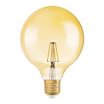 Osram Vintage 1906 LED E27 Globe Fadenlampe Gold 125mm 6.5W 650lm - 824  | Dimmbar - Ersatz für 50W Osram Vintage 1906 LED E27 Globe Fadenlampe Gold 125mm 6.5W 650lm - 824  | Dimmbar - Ersatz für 50W