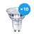Mehrfachpackung 10x Philips Corepro LEDspot GU10 PAR16 4W 345lm 36D - 830  | Ersatz für 50W