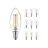 Mehrfachpackung 10x Philips MASTER Value LEDcandle E14 Fadenlampe Klar 3.4W 470lm - 927  | Höchste Farbwiedergabe - Dimmbar - Ersatz für 25W