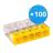 Mehrfachpackung 100x Wago 2273-205 Verbindungsdosenklemme Kompakt | 5 Draht Verbindung - 