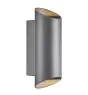 Nordlux Nico Außenbeleuchtung Wandleuchte Aluminium Anthrazit | Geeignet für  2x GU10
