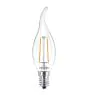 Philips Corepro LEDcandle E14 Gebogene Spitze Fadenlampe Klar 2W 250lm - 827  | Ersatz für 25W