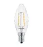 Philips Corepro LEDcandle E14 Gedreht Kerze Fadenlampe Klar 2W 250lm - 827  | Ersatz für 25W