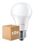 Mehrfachpackung 10x Philips Corepro LEDbulb E27 Birne Matt 13W 1521lm - 830  | Ersatz für 100W