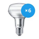 Mehrfachpackung 6x Philips Corepro LEDspot E27 R80 4W 345lm 36D - 827  | Ersatz für 60W