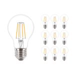Mehrfachpackung 10x Philips Corepro LEDbulb E27 Birne Klar 4.3W 470lm - 827  | Ersatz für 40W