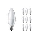 Mehrfachpackung 10x Philips Corepro LEDcandle E14 Matt 2.8W 250lm - 827  | Ersatz für 25W