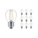 Mehrfachpackung 10x Philips Corepro LEDbulb E27 Birne Klar 7W 806lm - 827  | Ersatz für 60W
