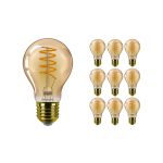 Mehrfachpackung 10x Philips MASTER Value LEDbulb E27 Birne Gold 4W 250lm - 918  | Höchste Farbwiedergabe - Dimmbar - Ersatz für 25W
