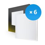 Mehrfachpackung 6x LED Panel Backlit 36W 3240lm - 840  | 60x60cm - UGR <22