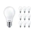 Mehrfachpackung 10x Philips MASTER Value LEDbulb E27 Birne Matt 5.9W 806lm - 927  | Höchste Farbwiedergabe - Dimmbar - Ersatz für 60W
