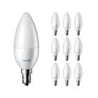 Mehrfachpackung 10x Philips Corepro LEDcandle E14 Matt 5W 470lm - 827  | Ersatz für 40W
