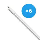 Mehrfachpackung 6x LED Feuchtraumleuchte 34W 3740lm - 840  | 120cm