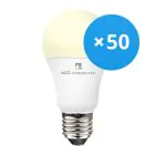 Mehrfachpackung 50x WIZ Smart Wifi E27 Birne Matt 9W 806lm - 827  | Dimmbar - Ersatz für 60W