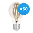 Mehrfachpackung 50x WIZ Smart Wifi E27 Birne Fadenlampe Smoke 6.5W 400lm - 820-850 Abstimmbares Weiß | Dimmbar - Ersatz Für 35W