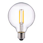 LED E27 Globe Fadenlampe Klar 95mm 7.3W 806lm - 827 | Ersatz für 60W