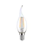 LED E14 Gebogene Spitze Kerze Fadenlampe Klar 2.5W 250lm - 827 | Ersatz für 25W