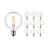 Mehrfachpackung 10x Pro LED E27 Globe Fadenlampe Klar 95mm 8W 806lm - 827 | Dimmbar - Ersatz für 60W