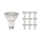 Mehrfachpackung 10x LED-Spot GU10 PAR16 4W 345lm 36D - 930 | Höchste Farbwiedergabe - Dimmbar - Ersatz für 50W
