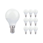 Mehrfachpackung 10x LED E14 Kugel Matt 4.5W 470lm - 827 | Ersatz für 40W