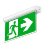 LED Notausgangsschild 1W 20lm - 860 | Emergeny 3H - Autotest - inkl. 4 directions