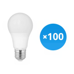 Mehrfachpackung 100x Budgetlight LED Glühbirne Lucent Classic Pro LED E27 Birne Matt 5.5W 470lm - 827 Extra Warmweiß | Dimmbar - Ersatz für 40W