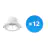 Mehrfachpackung 12x Budgetlight LED Downlight Apollo 20W 2500lm 60D - 830 Warmweiß | 220mm - UGR 