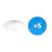 Mehrfachpackung 5x LED-Wand- und Deckenleuchte Weiß 18W 1386lm - 830  | 360mm - IP44