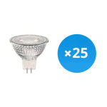Mehrfachpackung 25x LED-Spot GU5.3 MR16 4.4W 345lm 12V 36D - 827  | Dimmbar - Ersatz für 35W Mehrfachpackung 25x LED-Spot GU5.3 MR16 4.4W 345lm 12V 36D - 827  | Dimmbar - Ersatz für 35W